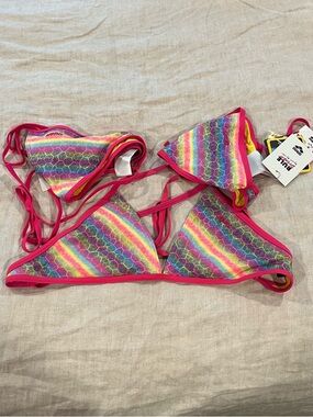 Arena Rainbow Triangle Bikini Tops